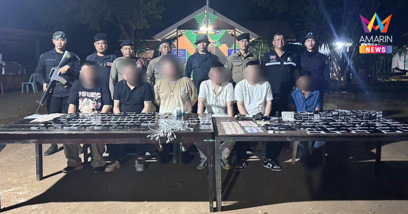 ทัพเรือจับแก๊งสแกมเมอร์ย้ายฐานปฏิบัติการ ยึดมือถือ270เครื่อง ซิมเพียบ
