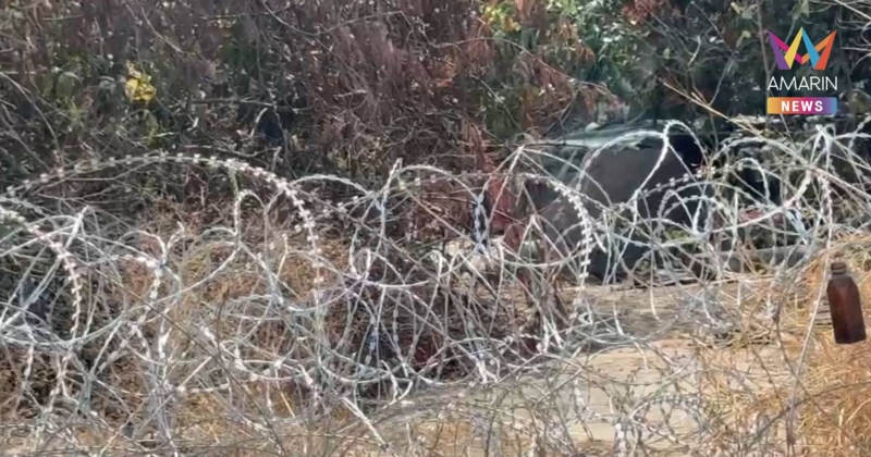 ทหารเขมร ขึงลวดหนามติดประชิดแนวชายแดนไทย