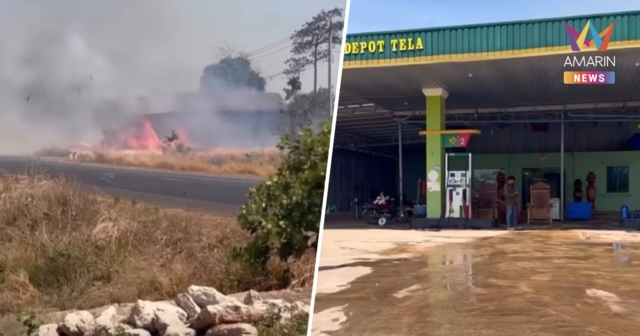 โทษทหารไทย? ทหารกัมพูชาจุดไฟเผาป่าชายแดน ลุกลามไหม้ฝั่งตัวเอง