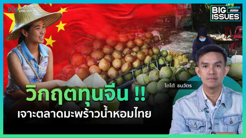 เจาะตลาดมะพร้าวน้ำหอมราคาตก วิกฤต "ทุนจีน" ทุ่มตลาด | Big Issues