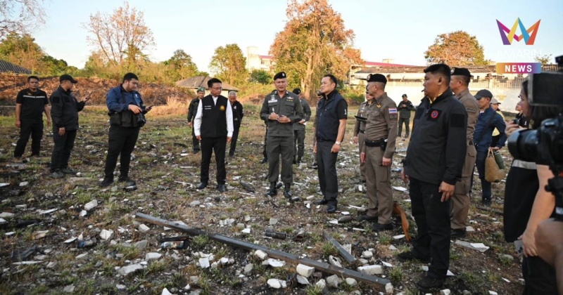 นายกฯ ตรวจซากคลังสรรพาวุธ หลังเหตุไฟไหม้ ตชด. 21