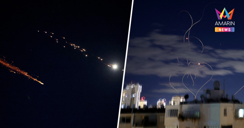 ฟ้าเดือดเหนืออิสราเอล! อิหร่านสาดขีปนาวุธ-จรวดวิถีระลอกใหม่