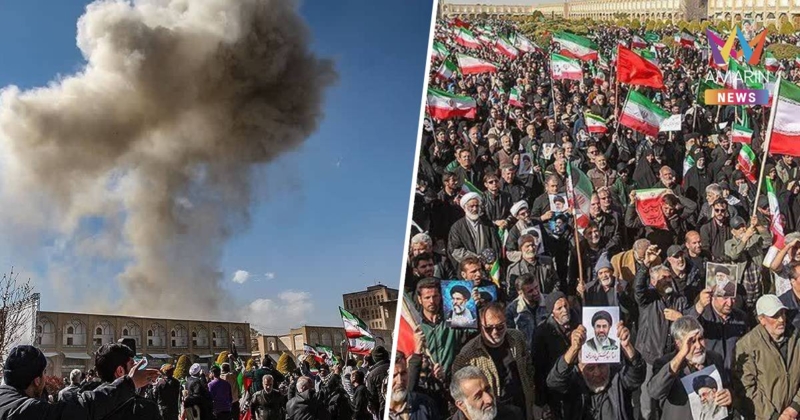 ประชาชนเมืองอิสฟะฮาน ออกไปให้สัตยาบันผู้นำคนใหม่ ท่ามกลางระเบิด