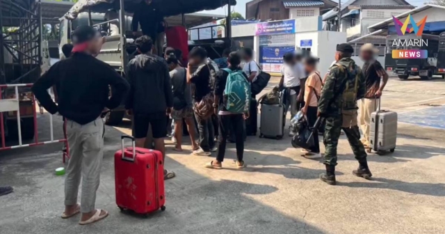 หนีตายเข้าไทย! ชาวต่างชาติ 23 ราย 5 สัญชาติ ลอบข้ามน้ำเมยเข้าไทย