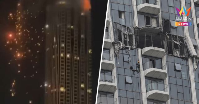 ระทึก! เปิดภาพโดรนอิหร่าน ถล่มอาคารหรูชั้น57 ใจกลางเมืองดูไบ