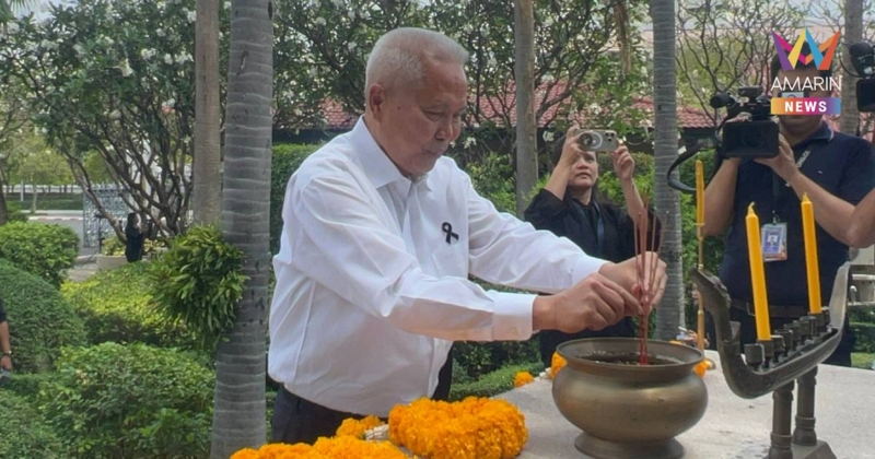 "โสภณ" ไหว้สิ่งศักดิ์สิทธิ์ทำเนียบฯอำลาตำแหน่ง รองนายกฯ บอก ไปลามาไหว้