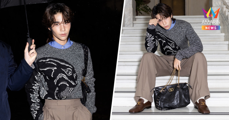 เลิศ "เจฟ ซาเตอร์" นั่งฟร้อนท์โรว์ชมโชว์ Maison Valentino ณ กรุงโรม