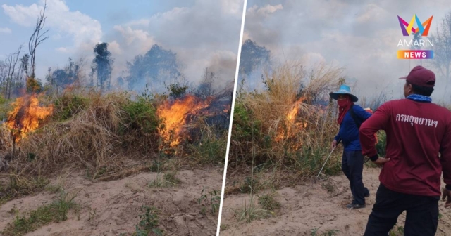 ไฟป่าทับลานวันเดียวพรึ่บ!ไหม้ในพื้นที่2จุดเผาวอดรวมเกือบ 20 ไร่