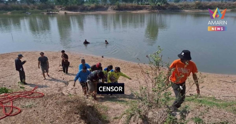 สลด! ลุงพาหลาน 6 และ 7 ขวบพายเรือเล่นน้ำคลายร้อน ก่อนล่มจมดับ 3 ศพ