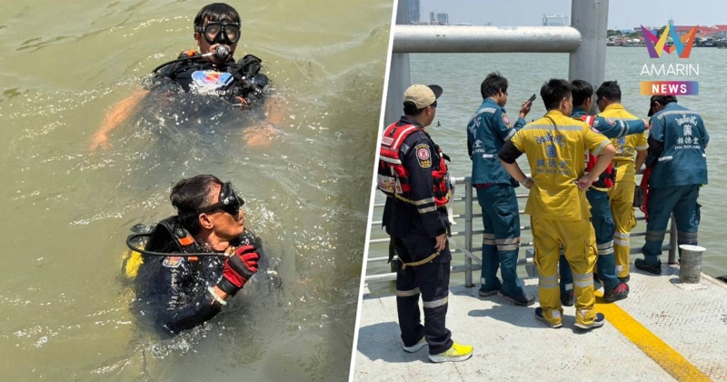 สลดกลางกรุง! พบร่างชาย-หญิงมัดลอยคู่ กลางแม่น้ำเจ้าพระยา