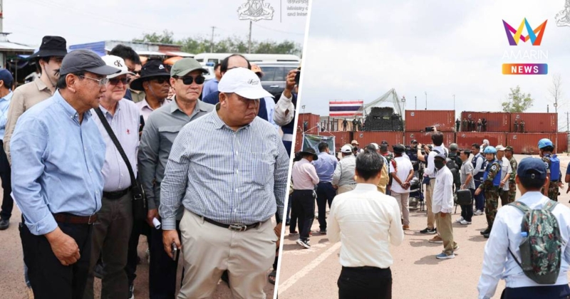 กัมพูชานำคณะทูต-UNลงพื้นที่ชายแดนโพธิสัตว์ อ้างไทยยึดครองผิดกฎหมาย