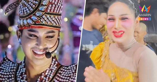 แดนเซอร์หมอลำดัง บอย ศิริชัย หอบดอกไม้ธูปเทียนลาหน้าฮ้านไปคัดเลือกทหาร