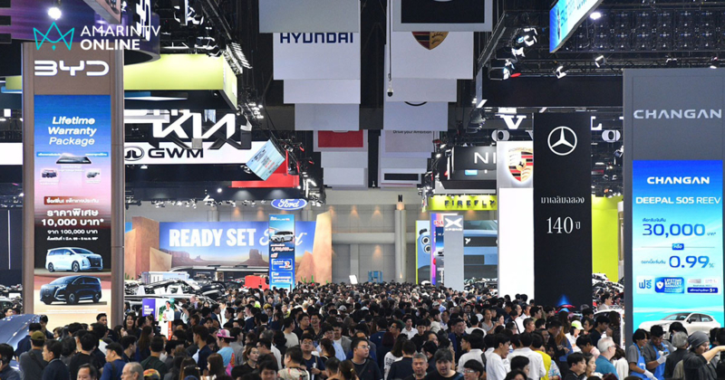 ครึ่งทาง Motor Show 2026 ยอดจองทะลุ 4.1 หมื่นคัน ค่ายจีนพาเหรดยึดตลาด
