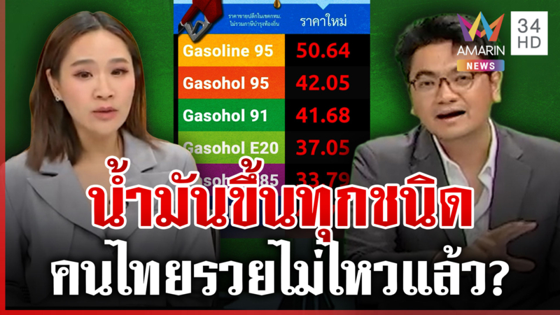 เบนซินเองก็ขึ้น! ลิตรละ 1 บาท ไม่ลักหลับประกาศตอนสามทุ่ม?