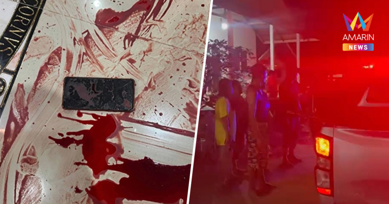 คลั่งสยองนามน! หนุ่มคว้ามีดจ้วงคอยาย-แทงหลังแฟนสาว ดับคู่