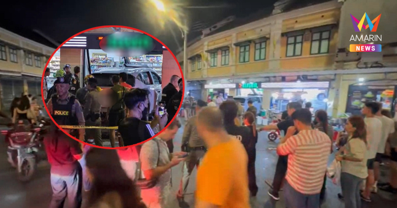 ระทึกบางลำภู! เก๋งEVพุ่งร้านสะดวกซื้อ กวาดเรียบตุ๊กตุ๊ก-ร้านก๋วยเตี๋ยว