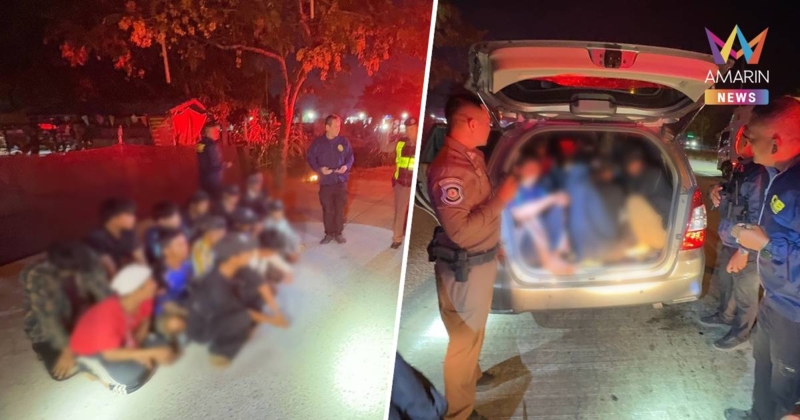 CIB สกัดจับแรงงานต่างด้าว ขนเพื่อนร่วมชาติเข้าไทย 14 ราย มุ่งหน้า กทม.