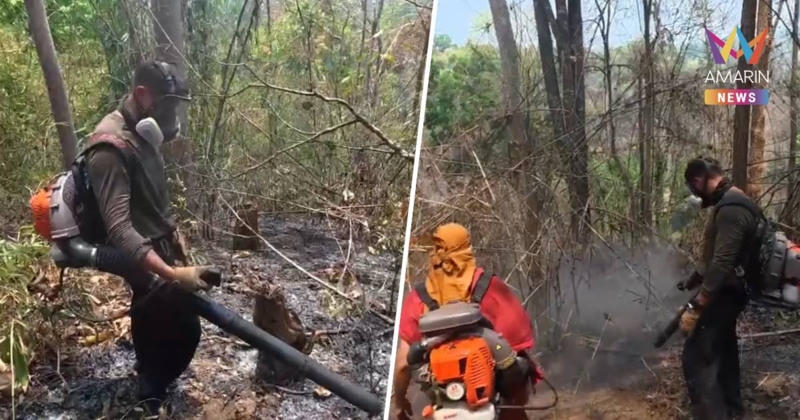 "ทรายสก๊อต-พระครูอ๊อด" นำทีมลุยดับไฟ ชี้ ทุกชีวิตต้องได้รับการปกป้อง