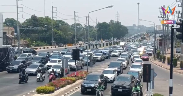 ปากน้ำโพประตูสู่เหนือรถแน่น! แนะใช้ทางเลี่ยงเมือง 112