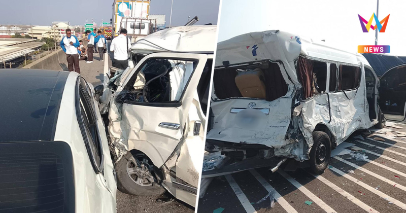 วินาศสันตะโรบนทางด่วนบูรพาวิถี รถชนระนาวเจ็บระงมกว่า 20 ราย