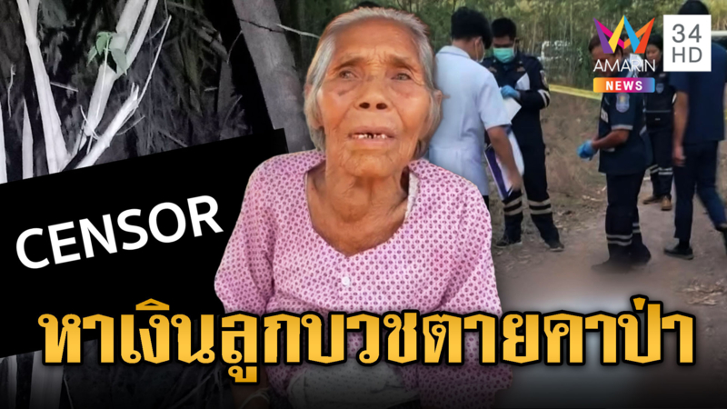 แม่เข้าป่าหาเขียดขาย หวังเอาเงินให้ลูกบวชถูกยิงตาย