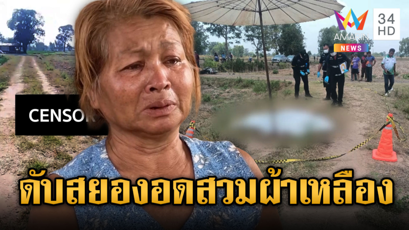 แม่ช็อกลูกชายใกล้บวชทดแทนบุญคุณ ถูกฟันเสียชีวิต