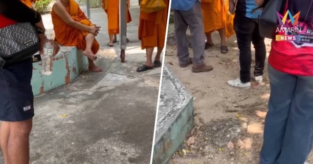 คลิปว่อน! พระอุปัชฌาย์ตบหัวนักร้องสาวกลางงานบวช อ้างเดินช้า