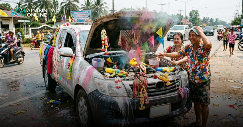 รวมเคสรถเสียสุดแปลกหลังสงกรานต์ น้ำเข้าจุดอันตรายที่คาดไม่ถึง