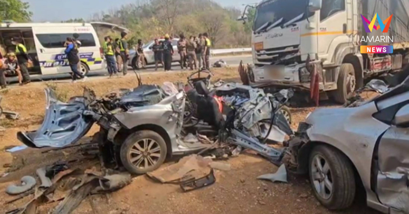 ผลตรวจพ่วง 18 ล้อชนยับ พบเบรกปกติ! คนขับควักเงินแสนประกันตัวสู้คดี