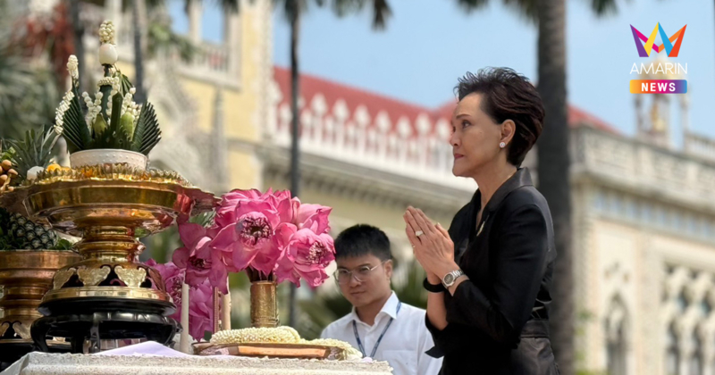 "ศุภจี" ไหว้ศาลทำเนียบฯ ตั้งสัจจะอธิษฐานสู้เพื่อประชาชน