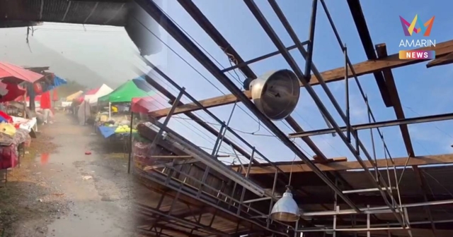 พายุฤดูร้อน! ถล่มสีคิ้วรุนแรงสุดรอบ 43 ปี บ้านเรือนพัง-ตลาดของปลิวว่อน