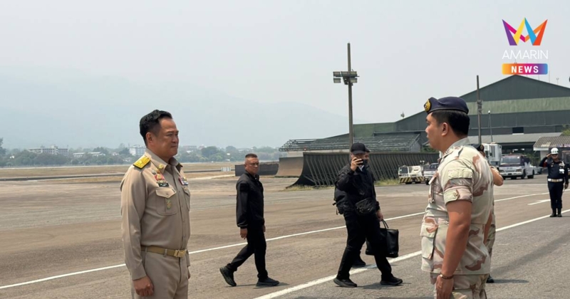 นายกฯ ถึง จ.เชียงใหม่ เตรียมถกสถานการณ์ฝุ่น PM 2.5-ไฟป่า