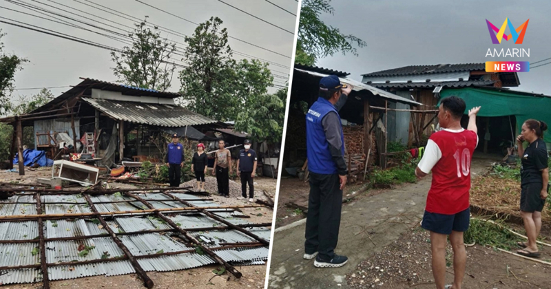 ชาวบ้านขวัญเสีย พายุฤดูร้อนถล่มแจ้ห่ม บ้านพังยับ 115 หลัง