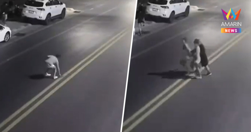 เปิดภาพวินาที รถหรูพุ่งชน "สาวสอง" ร่างลอยดับคาที่ กลางถนนเมืองภูเก็ต