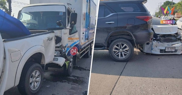 ชนวินาศสันตะโร! 8 คันรวดสายราชสีมา-โชคชัย กู้ภัยเร่งช่วยคนเจ็บนับสิบ