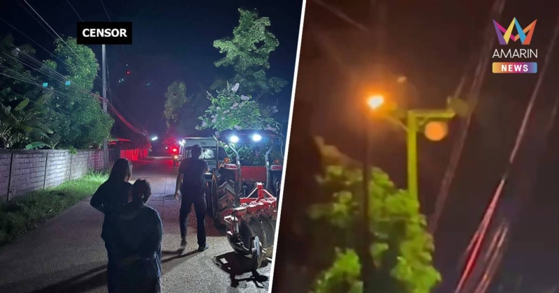 สยอง! ชายคลั่งปีนเสาไฟฟ้าช็อตหัวขาด กระเด็นดับ