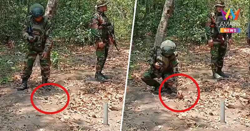 หวิดบึ้มดับหมู่! ทหารเขมรทำระเบิดหล่น กลางวงเจรจาคณะศิษย์หลวงตาเยื้อน