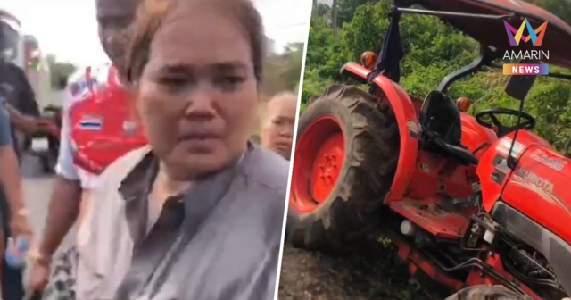 นาทีชีวิต ผัวขับรถไถวูบหมดสติ เมียนึกว่าก้มเปลี่ยนเกียร์ พุ่งตกข้างทาง