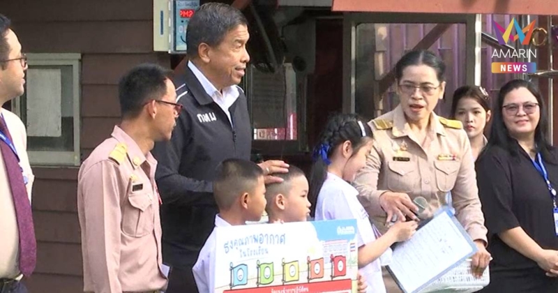 ชัชชาติ ตรวจเปิดเทอมวันแรกรร.วัดมหรรณพาราม เปิดหลักสูตรอินเตอร์แห่งแรก