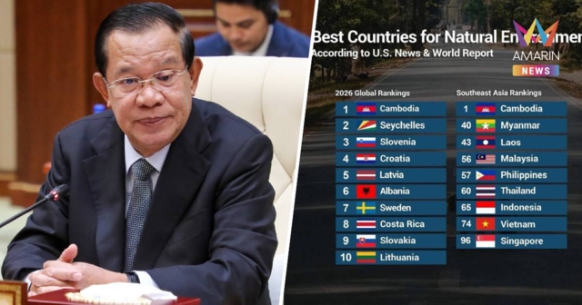 กัมพูชาคว้าอันดับ 1 ประเทศที่มีสิ่งแวดล้อมทางธรรมชาติที่ดีที่สุดในโลก