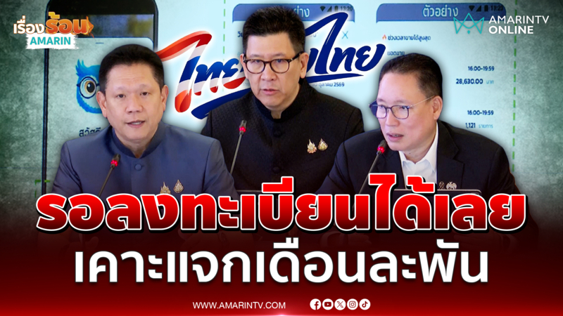แถลงมติ ครม.เห็นชอบ "ไทยช่วยไทยพลัส" สู้วิกฤตค่าครองชีพ 