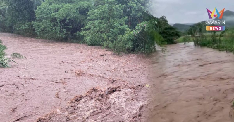 ปภ.เตือน 7 อำเภอเสี่ยง หลังฝนถล่มเพชรบูรณ์ น้ำป่าทะลักระลอก 3
