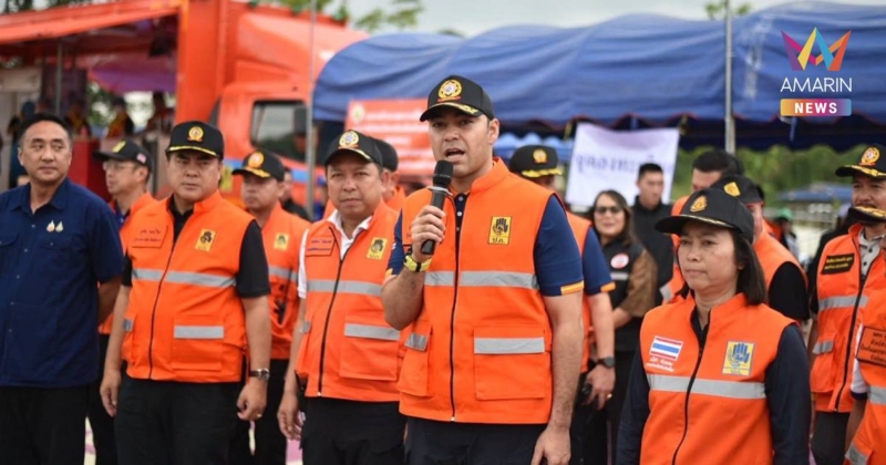 มท.3 เกาะติดการฝึกรับมืออุทกภัยเชียงราย สถานีการค้นหาและกู้ภัยทางน้ำ