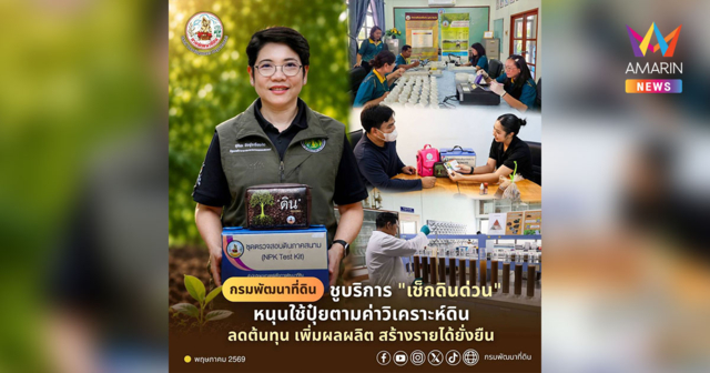 กรมพัฒนาที่ดิน ชูบริการ 