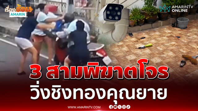 3 สาวใจเด็ด รัวหมัดสู้โจรวิ่งราวทองยาย 