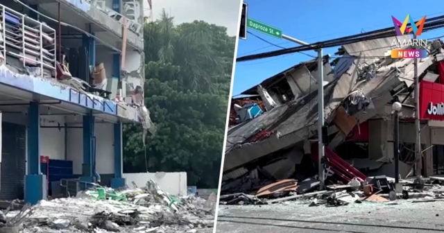 แผ่นดินไหวฟิลิปปินส์ 7.8 ดับแล้ว15 เจ็บระนาว-อาคารบ้านเรือนพังถล่ม