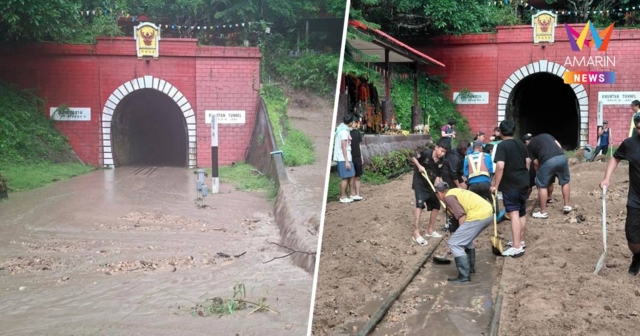 สถานีรถไฟขุนตานปิดทางฉุกเฉิน ขุนตาน-แม่ตานน้อย หลังฝนตกหนัก ดินสไลด์