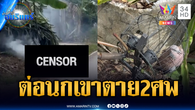 สลด 2 หนุ่มต่อนกเขา ถูกไฟดูดตายทั้งคู่