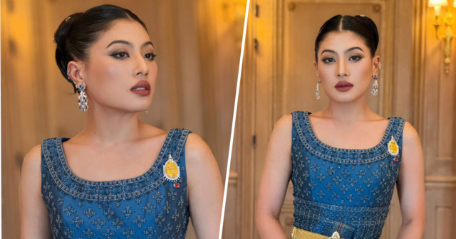 เจ้าฟ้าสิริวัณณวรี ทรงฉลองพระองค์ชุดไทยดุสิต ร่วมงานเลี้ยงที่ฝรั่งเศส