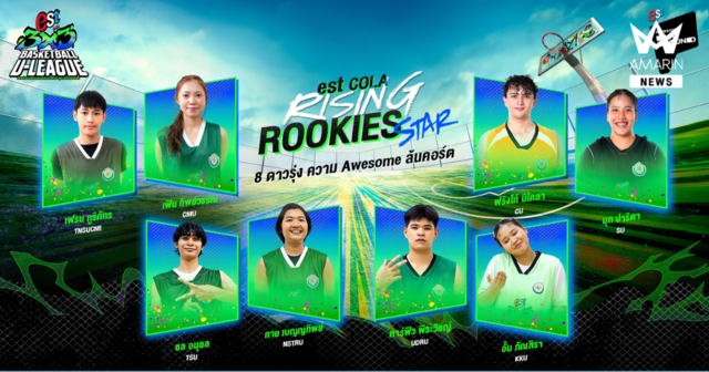 “เอส โคล่า” เฟ้นหา “est Cola Rising Rookies Star” 8 ดาวรุ่งยัดห่วง จาก 4 สนามทั่วไทย สู่เวทีรอบชิงแชมป์ประเทศไทย ในศึก “est Cola 3x3 Basketball U-LEAGUE 2026” วันที่ 18 ก.ค. 69 นี้ ที่ เมกาบางนา